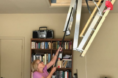 Folding Ladder with Assist Pole