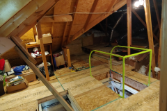 Attic Lift Install, with new safety handrail