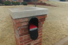 After - New mailbox and Cap