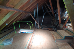 After, New Attic Flooring, Steps,and Handrail.