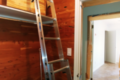Telescoping Ladder in Cedar Closet