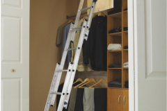 Closet telescoping ladder